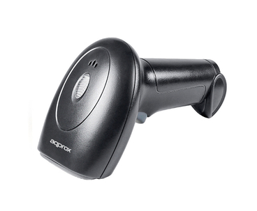 LECTOR CODIGO BARRAS LASER APPLS21 USB NEGRO APPROX