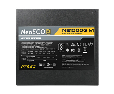 FUENTE ALIM. MODULAR 1000W 80+ GOLD NEOECO NE1000G M ATX 3.0 ANTEC