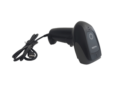 LECTOR CODIGO BARRAS LASER LS11 USB NEGRO APPROX