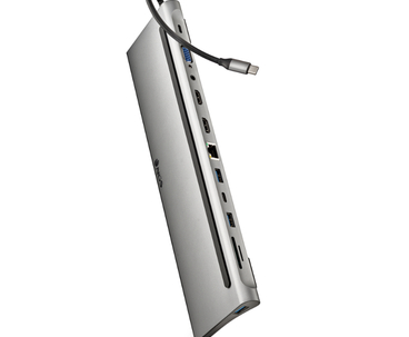 HUB 12 PUERTOS USB-C WONDERDOCK12 GRIS NGS