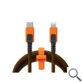 CABLE XTREME USB-C A LIGHTNING 1.5M NEGRO/NARANJA XTORM