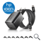 CARGADOR PARED GaN + CABLE 1.5 M USB-C + 8 CLAVIJAS HP 65W NEGRO NGS